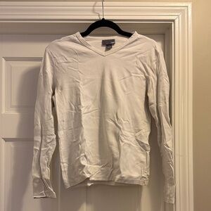H&M Cream V-Neck Shirt